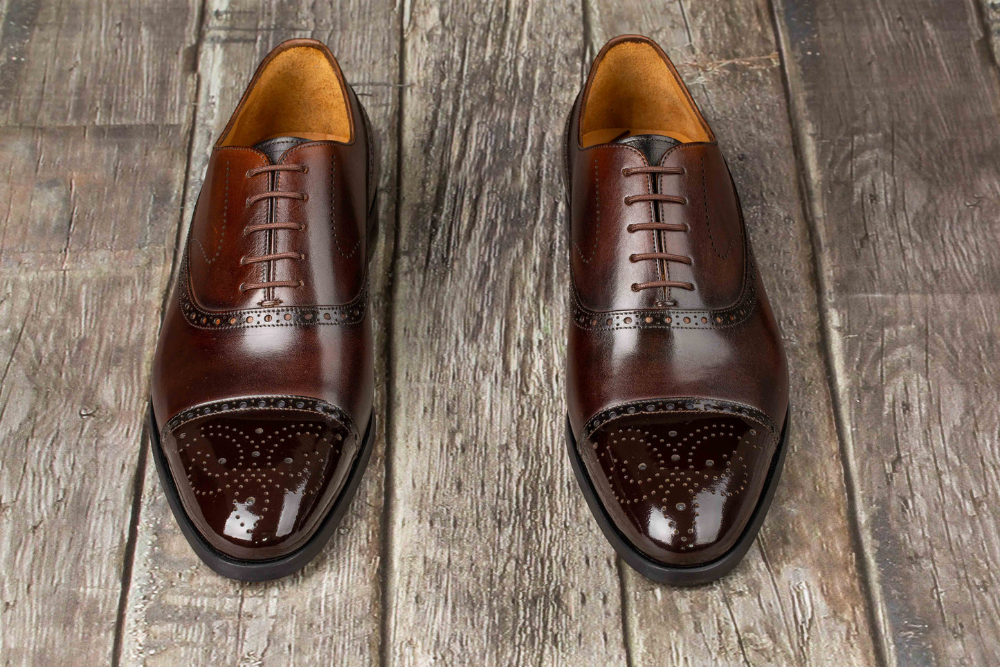 Men's Brown Patina Brogue shoes product image