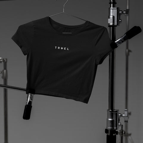 Travel Infinite Black Crop Top