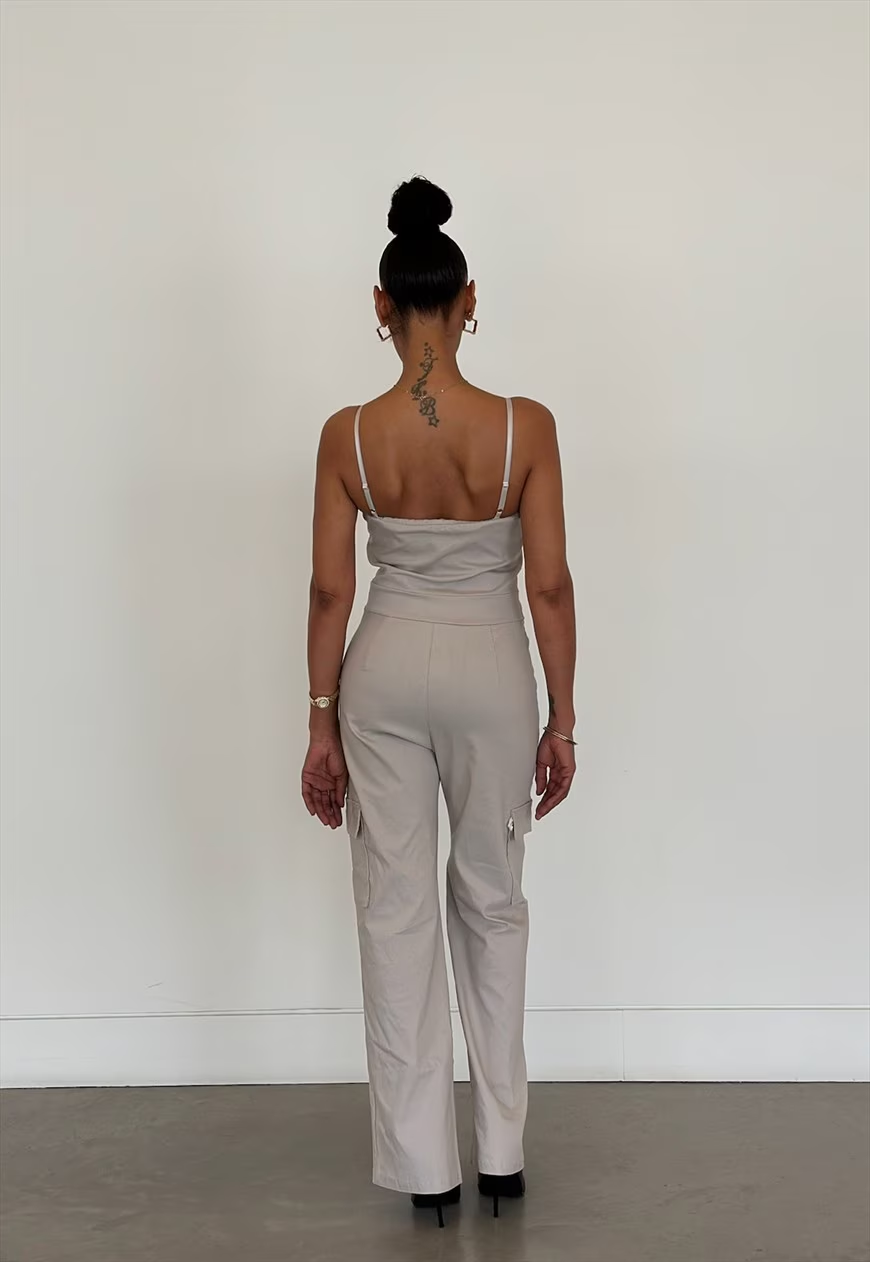 Travel Infinite Cargo Body Suit (Beige)