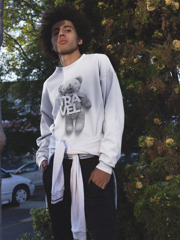 Travel Infinite Teddy Bear Crewneck Jumper